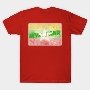 Myanmar Vintage style retro souvenir T-Shirt